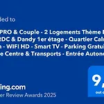 Ideal Pro & Couple - 2 Theme Boho Chic Rdc & Dandy 1er Etage - Quartier Calme - Jardin - Wifi Hd - Smart Tv - Parking Gratuit - Proche Centre & Transports - Ask