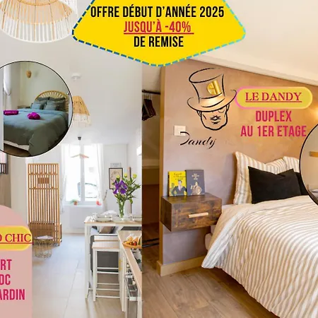 Boho Chic Duo: Tranquil Garden Retreat With Modern Comforts Apartment *
